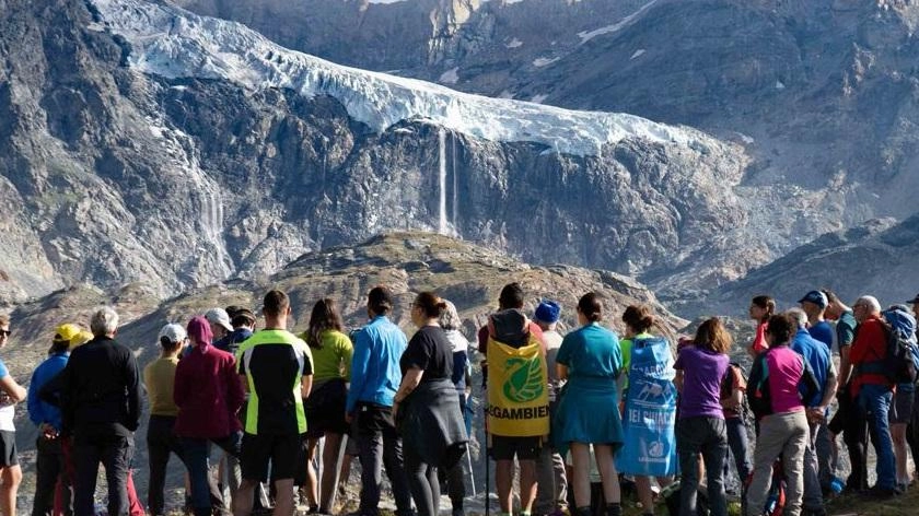 Il ghiacciaio Fellaria per effetto dei cambiamenti climatici ogni anno si assottiglia di 8 metri