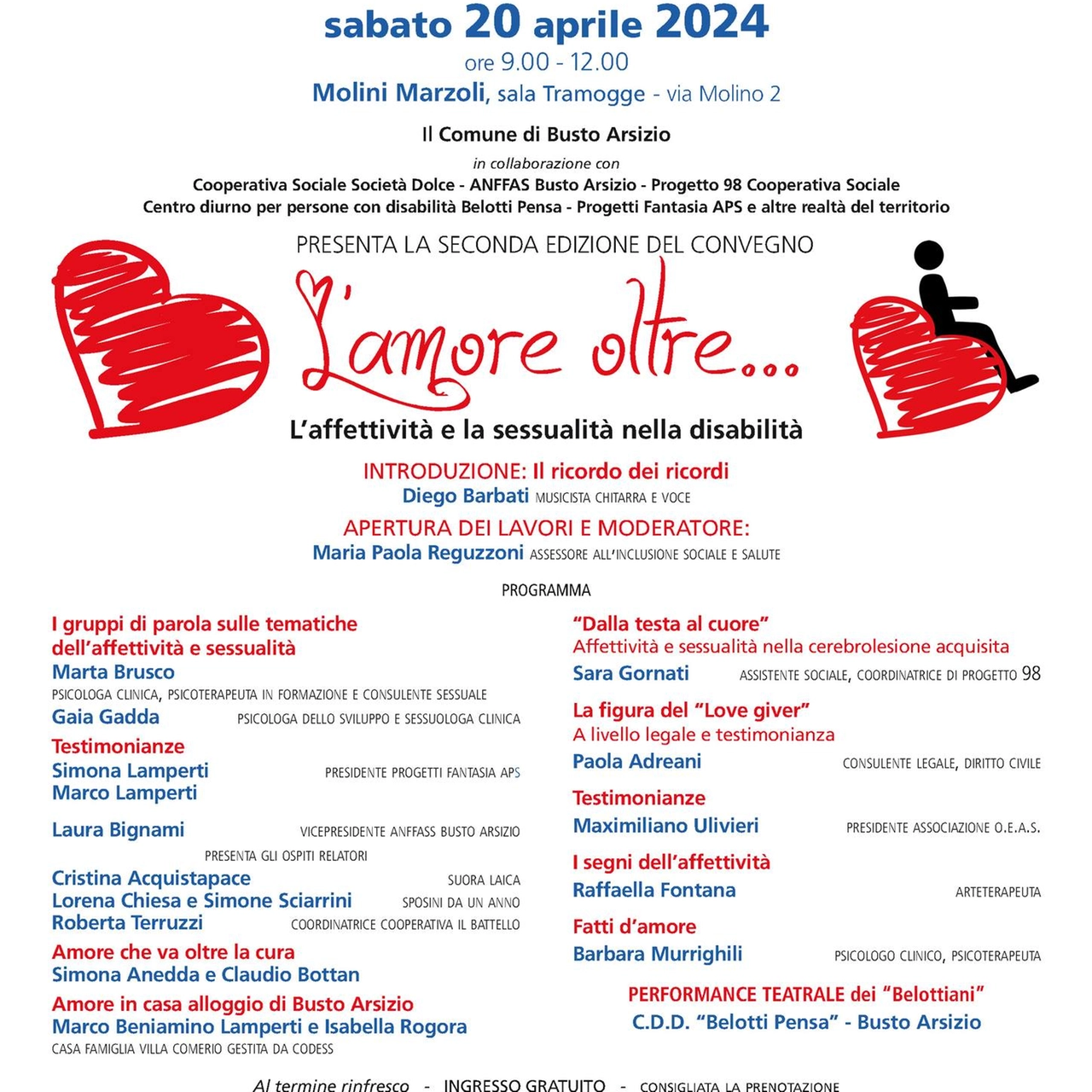 La locandina di presentazione dell'evento