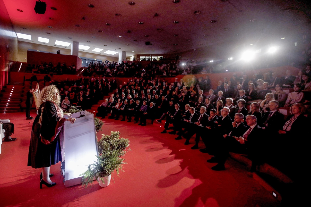 La magnifica rettrice dell’Università Bicocca Giovanna Iannantuoni alla cerimonia di inaugurazione dell’anno accademico