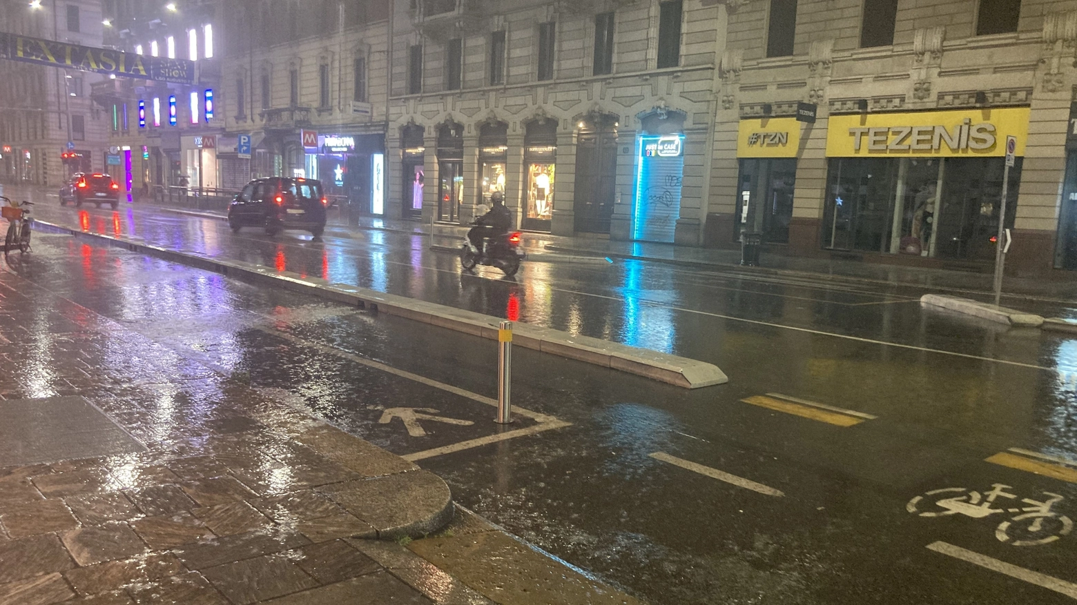 Nella serata forti piogge su Milano