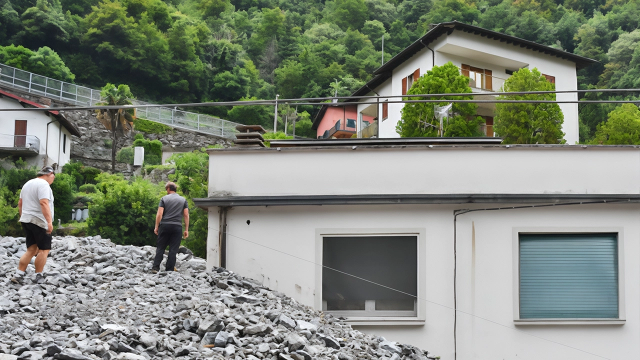 I danni provocati dall’alluvione che nel luglio del 2021 ha devastato il paese di Laglio