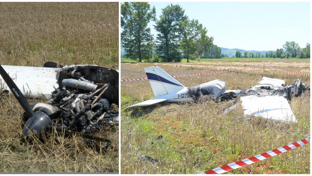 Incidente Aereo In Oltrep Ultraleggero Atterra In Emergenza In Un Campo E Prende Fuoco