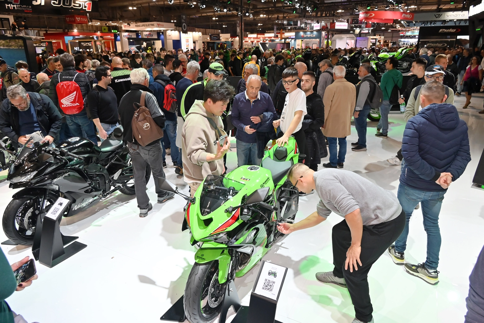 Un'immagine dell'ultima edizione di Eicma (Archivio)