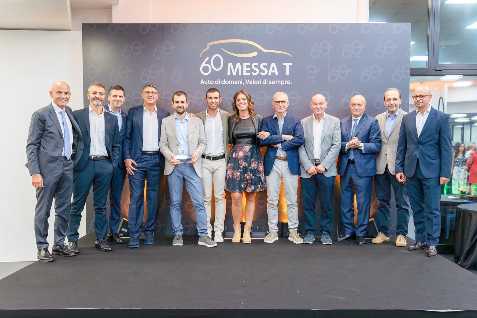 Famiglia Messa con i vertici Renault, Dacia e MFS.