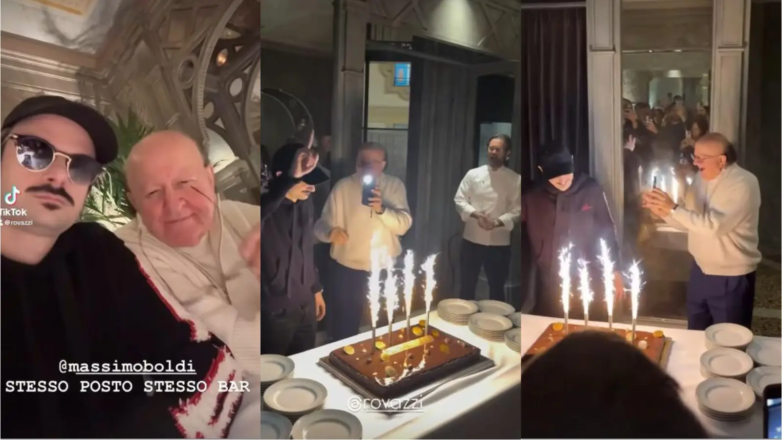 Fabio Rovazzi e la festa di compleanno da Cracco: ospiti vip (anche Massimo Boldi) e menù della cena