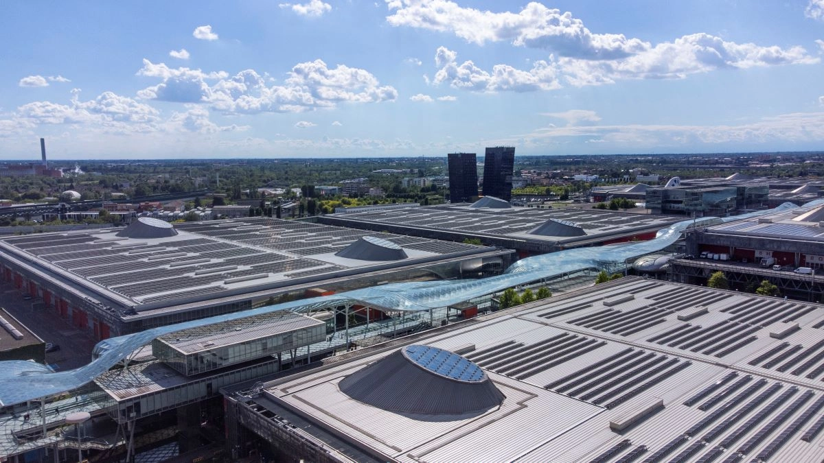 L'innovativo impianto fotovoltaico installato sopra i padiglioni di Fiera Milano