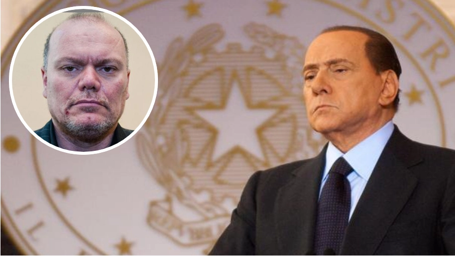 Silvio Berlusconi e nel cerchio Marco di Nunzio