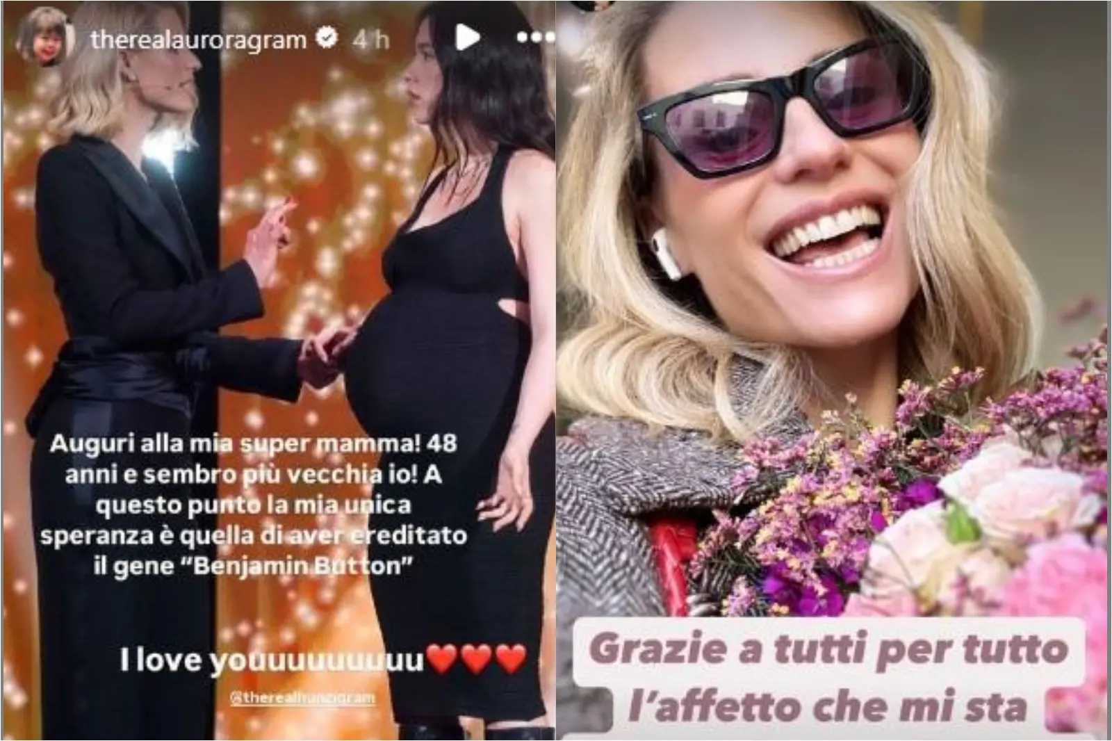 Compleanno Michelle Hunziker, Aurora Ramazzotti scherza: 48 anni e sembro più vecchia io