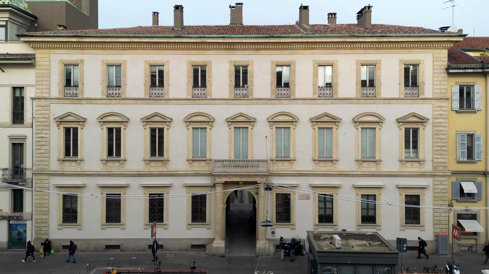 Palazzo Bovara in corso Venezia 51 a Milano dopo il restauro