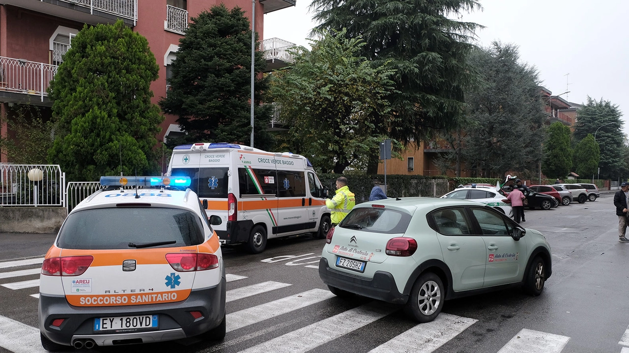 Cesano Boscone, l'intervento dei soccorritori