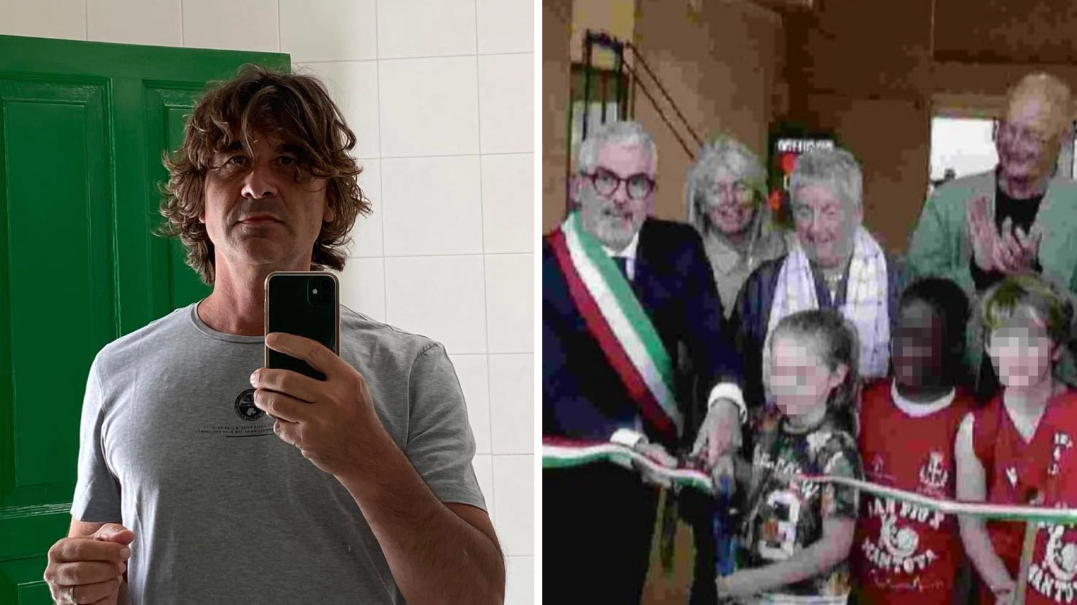 Il segretario della Lega di Mantova, Cristian Pasolini, e la foto a cui il leghista ha fatto riferimento