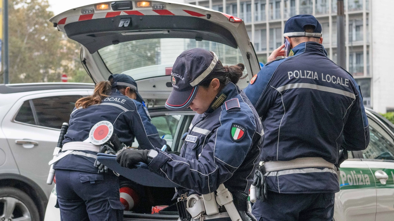 Agenti di Polizia locale a Milano