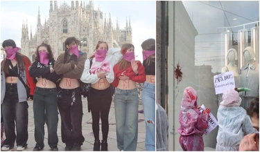 Milano, il corteo degli studenti per l’8 marzo. Slogan contro le violenze sulle donne e per la Palestina