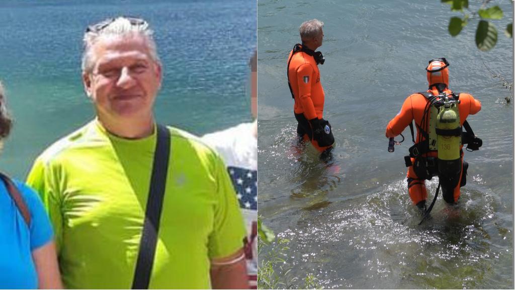 Claudio Togni caduto e disperso nel fiume Adda: continuano le ricerche: al lavoro per abbassare il livello dell’acqua