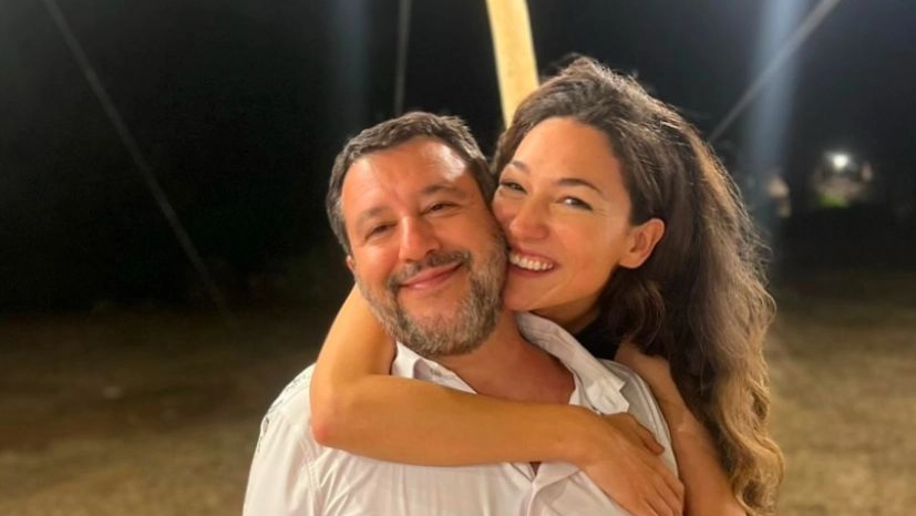 Matteo Salvini e Francesca Verdini