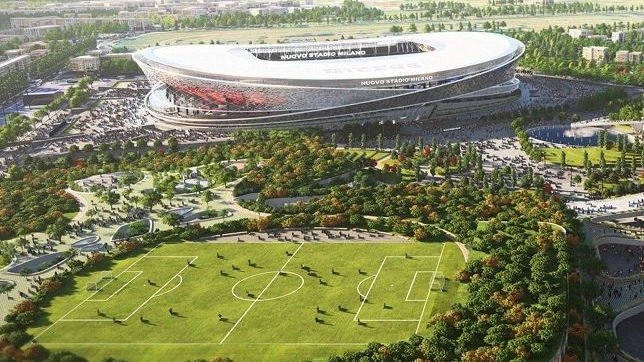 Uno dei progetti presentati per lo stadio di San Siro