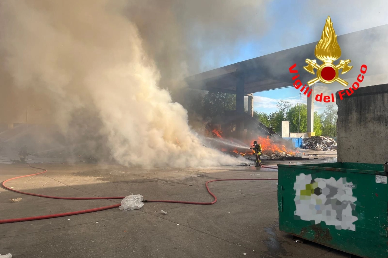 Incendio a Fombio