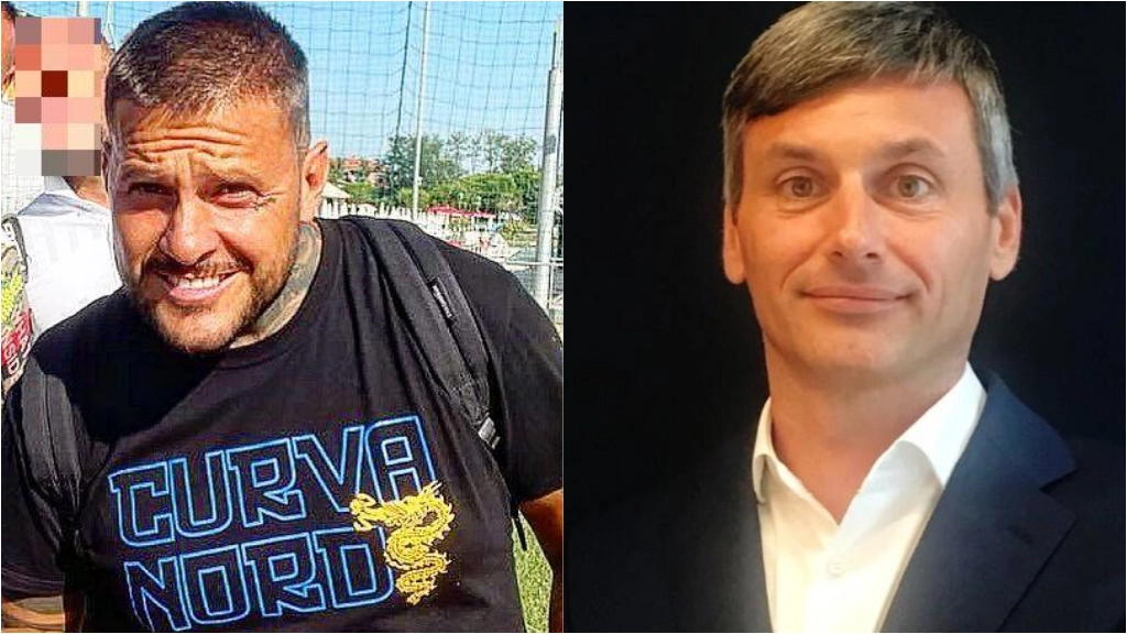 Marco Ferdico, il capo ultrà arrestato e Massimiliano Silva, dirigente nerazzurro