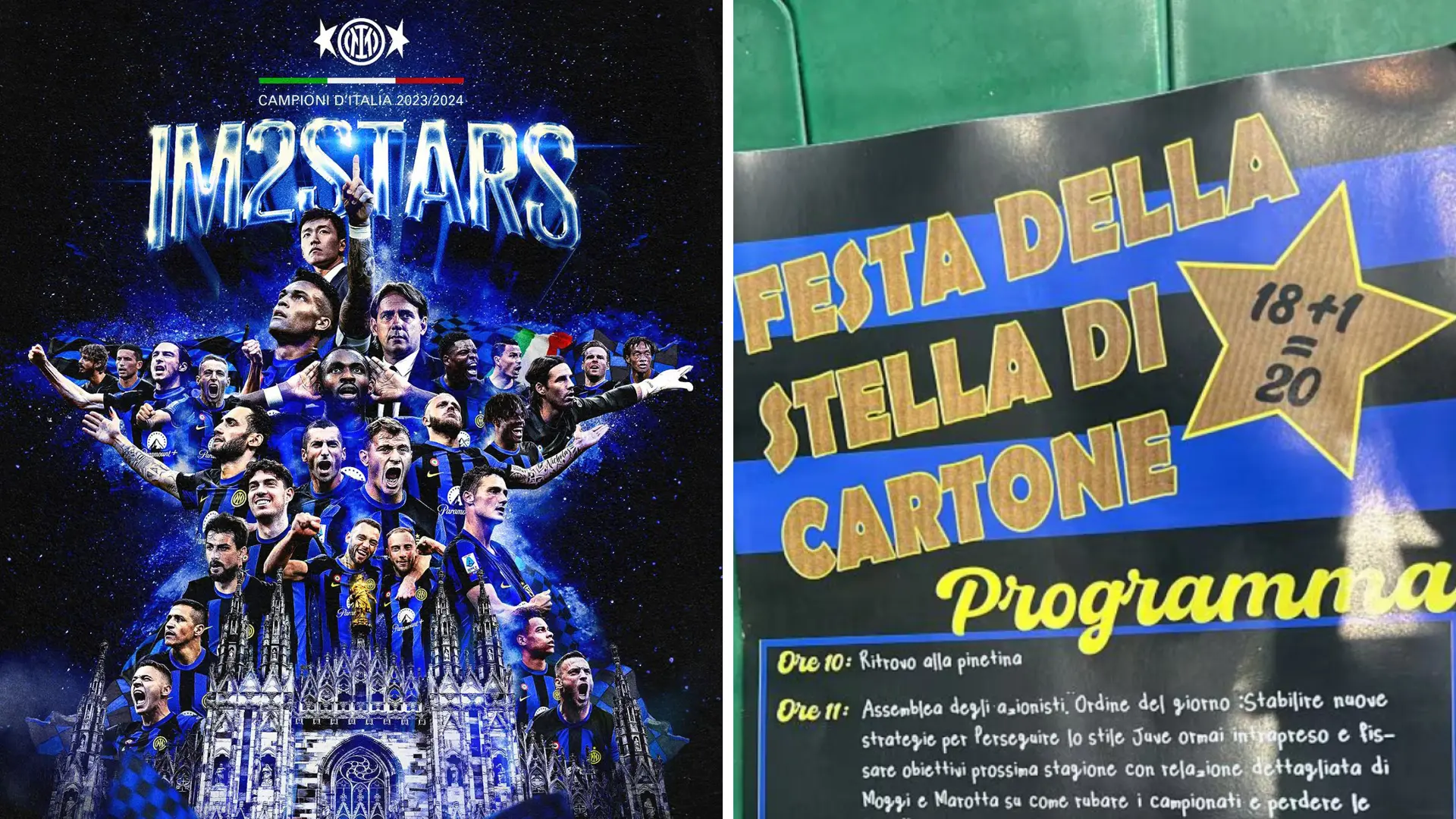 Inter campione d’Italia, dall’esultanza social dei nerazzurri agli sfottò dei milanisti: “Stelle di cartone”