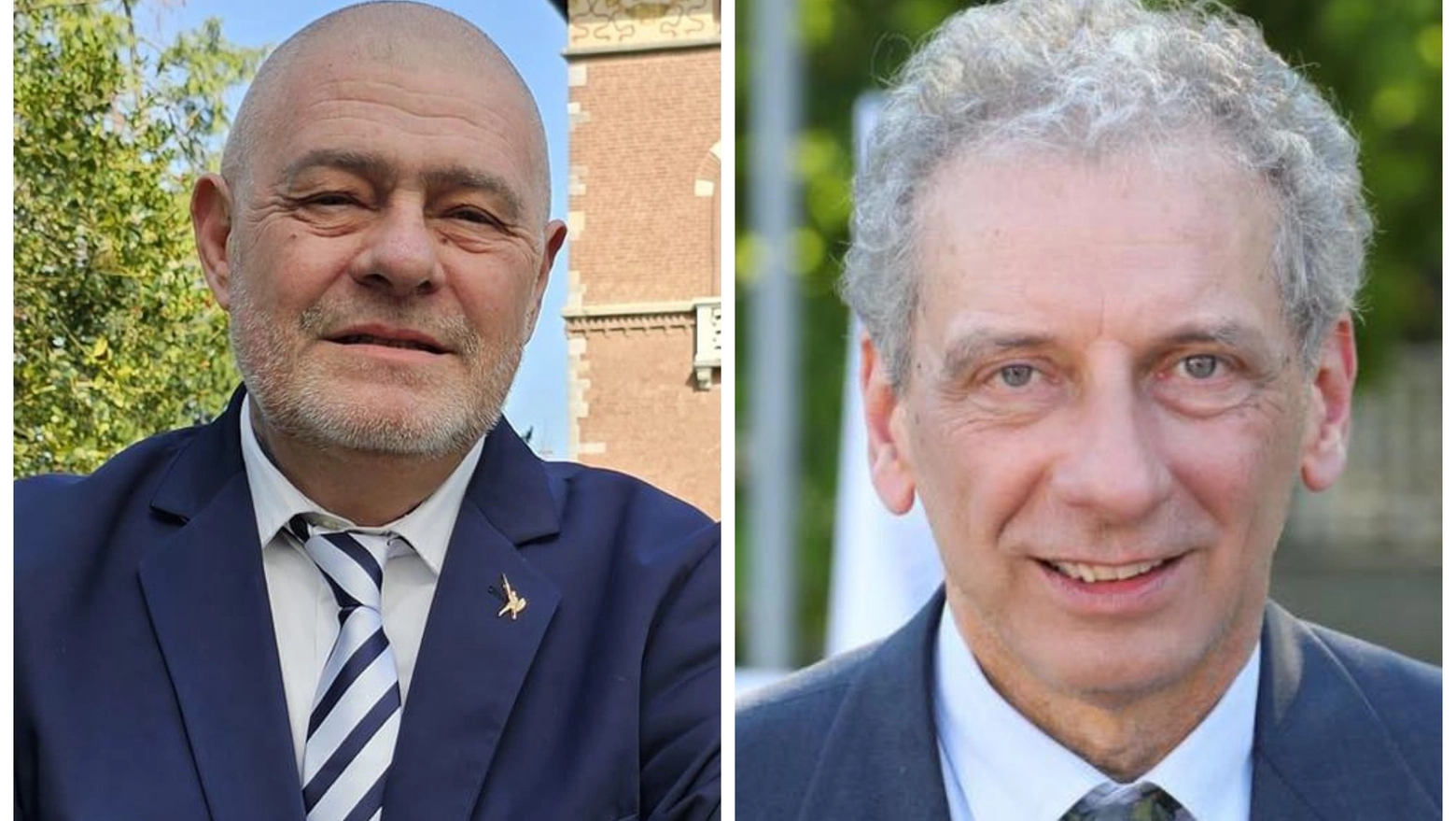 Enrico Puricelli e Alessandro Ferrazzi, sfida per il ballottaggio 2024 a Samarate