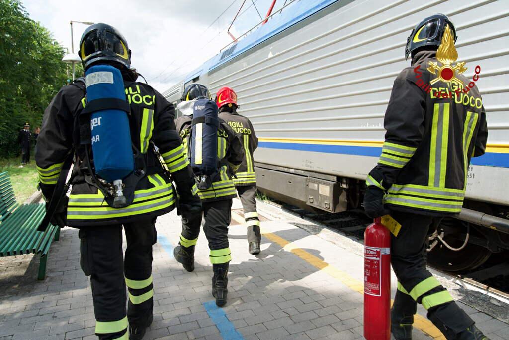 Incendio treno 