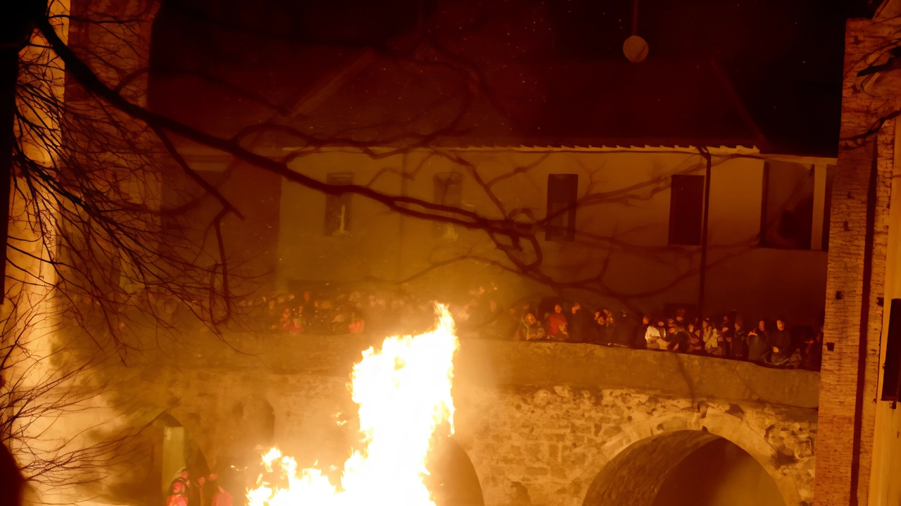 Niente fiamme e corteo storico a Vimercate dove sotto il ponte di San Rocco erano attese centinaia di persone