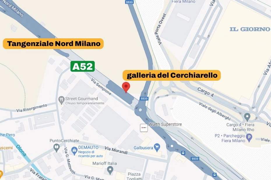 Incidente in tangenziale Nord a Milano: il luogo della tragedia