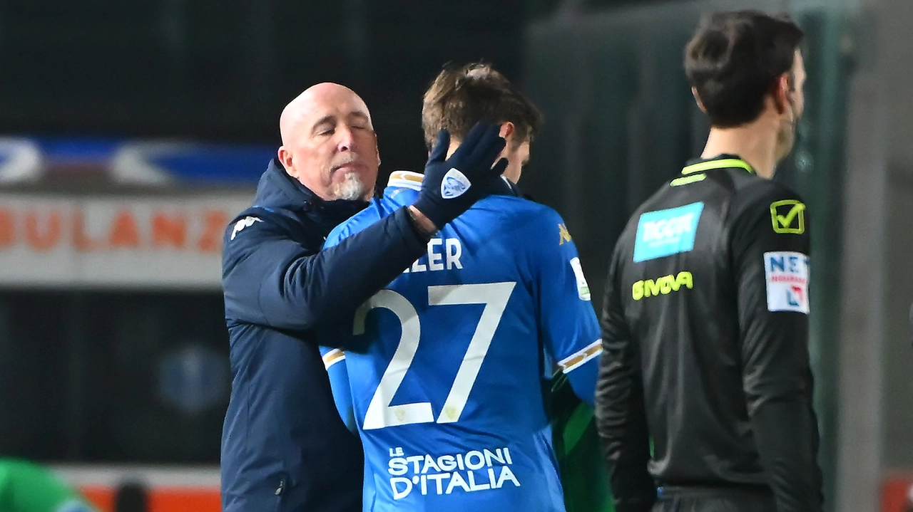 Rolando Maran, allenatore del Brescia Calcio, con Giacomo Olzer