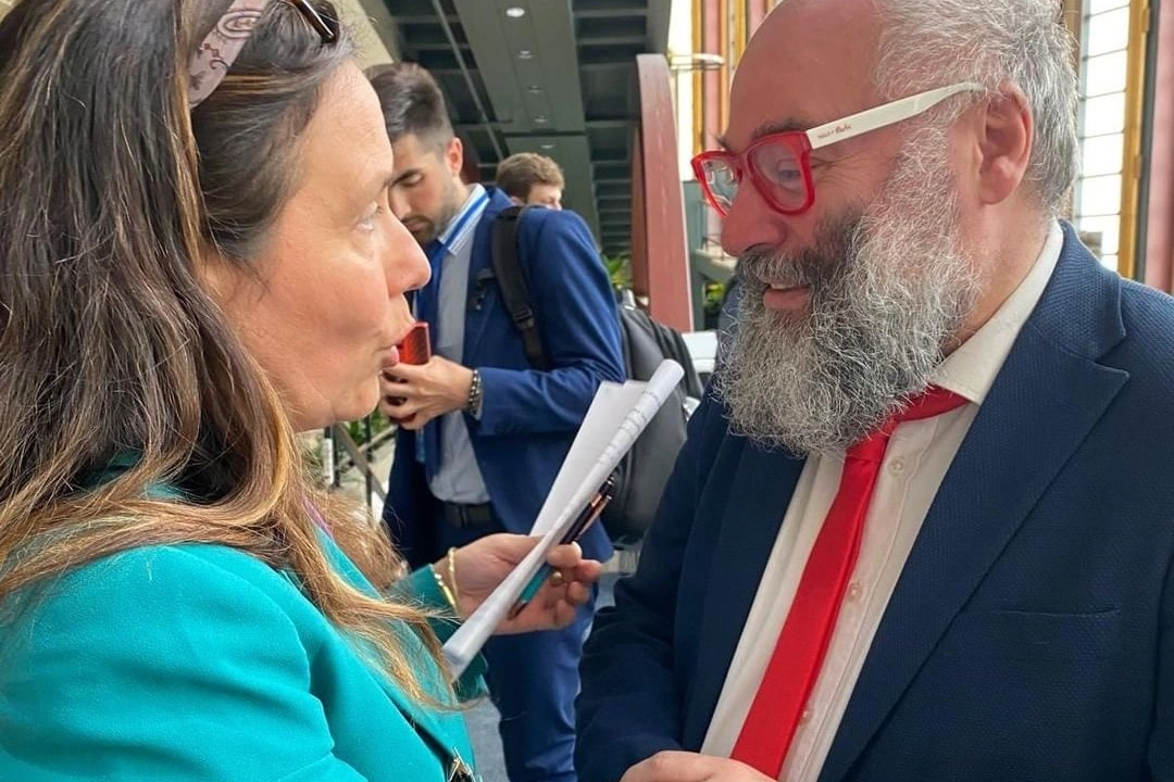 Nico Acampora con la ministra Alessandra Locatelli