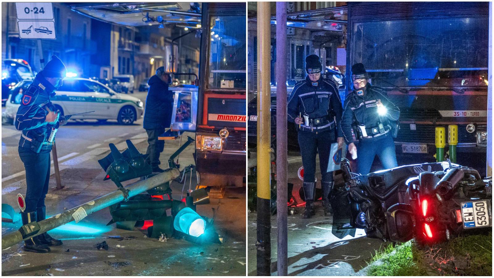 Morto dopo lo caduta dallo scooter: il casco perso durante la fuga in contromano