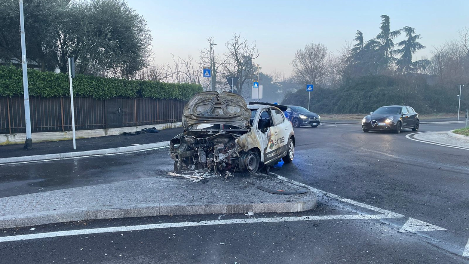 Un precedente incidente in viale Sabotino