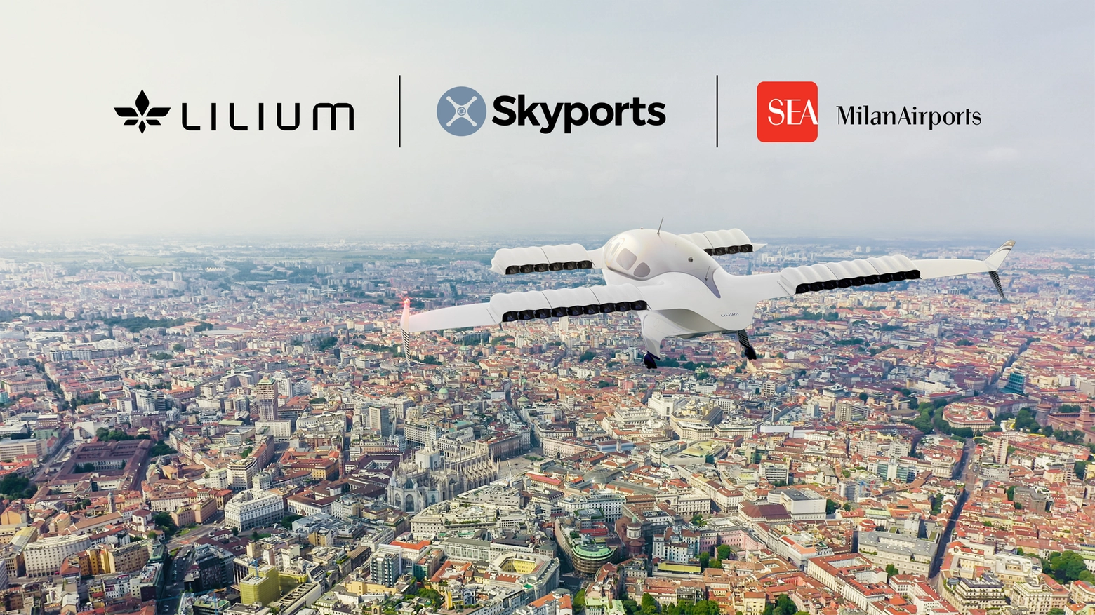 Milano, l’accordo tra Lilium, Sea Milan Airports e Skyports con il supporto dell'ENAC per gli aeromobili elettrici