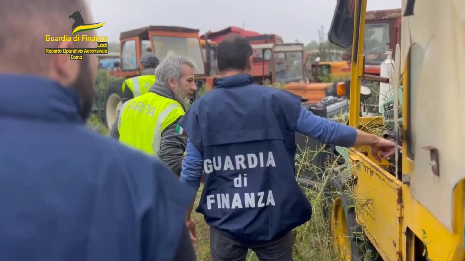 La guardia di finanza ha ispezionato i terreni via terra e via cielo