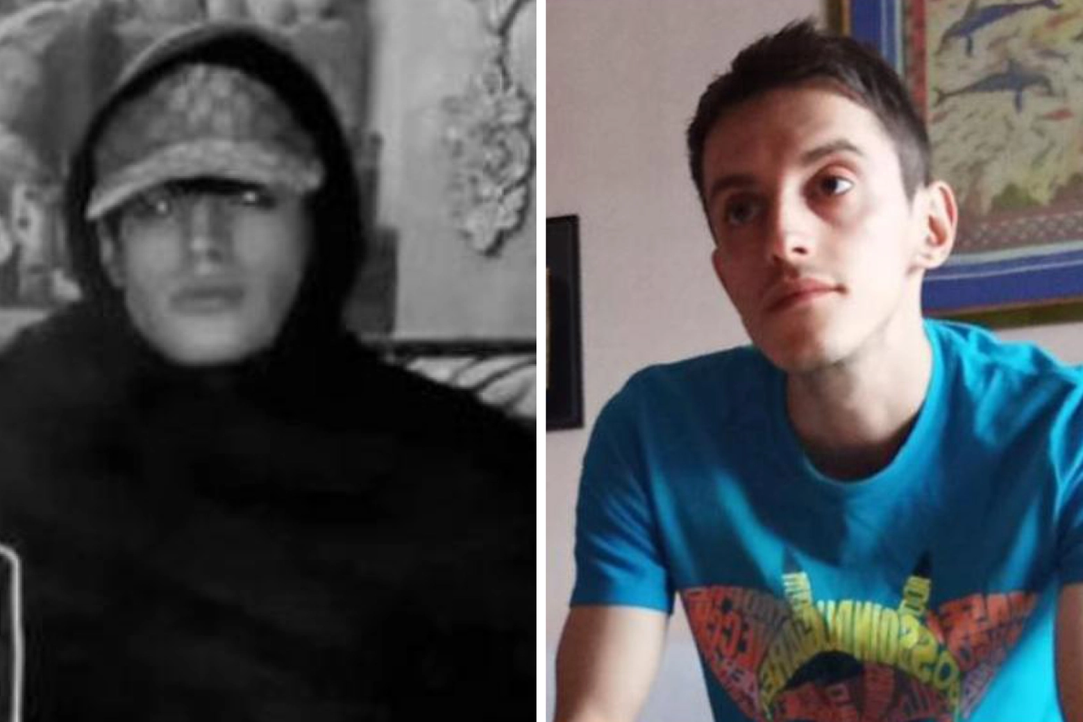 A sinistra, Daniele Rezza, il ragazzo di 19 anni che ha confessato di aver ucciso Manuel Mastapasqua