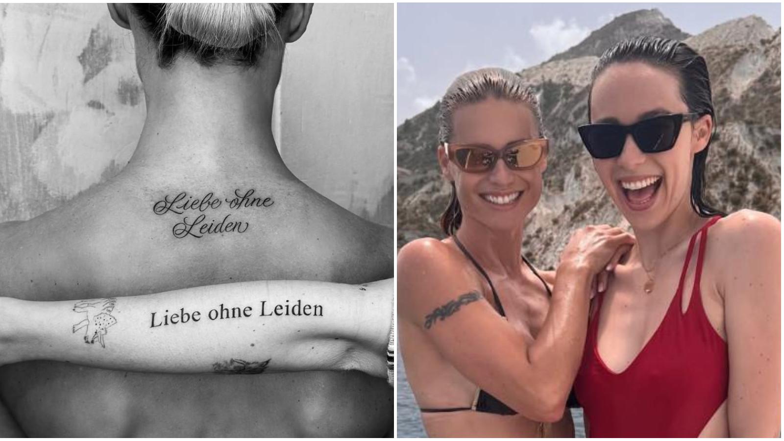 Michelle Hunziker e Aurora Ramazzotti: cosa significa il tatuaggio “Liebe ohne Leiden”