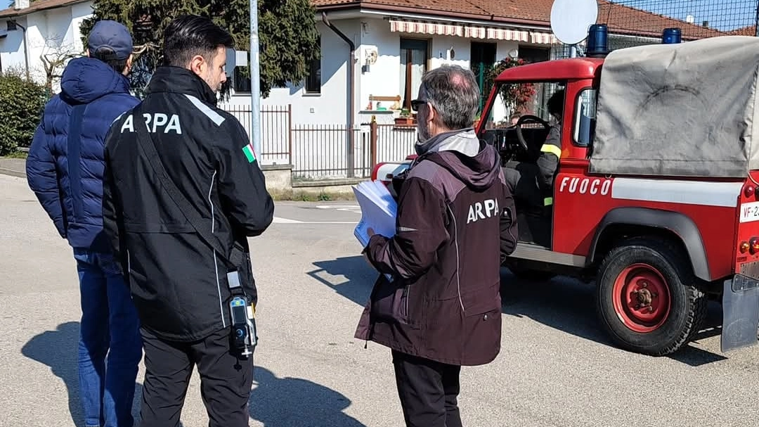 Il sopralluogo di Arpa a San Colombano al Lambro