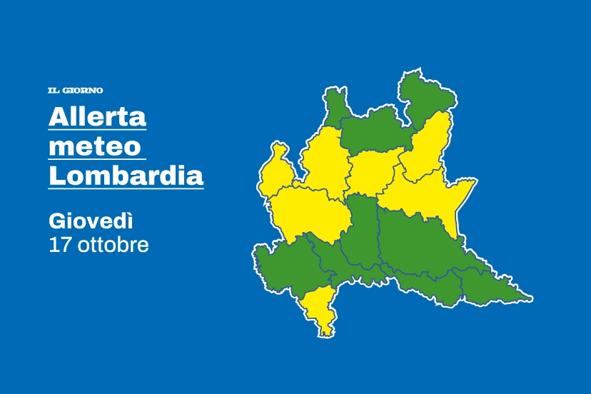 Allerta gialla in Lombardia per giovedì: le province a rischio