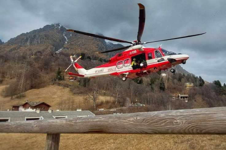 Lo sbarco dei due alpinisti ai Resinelli