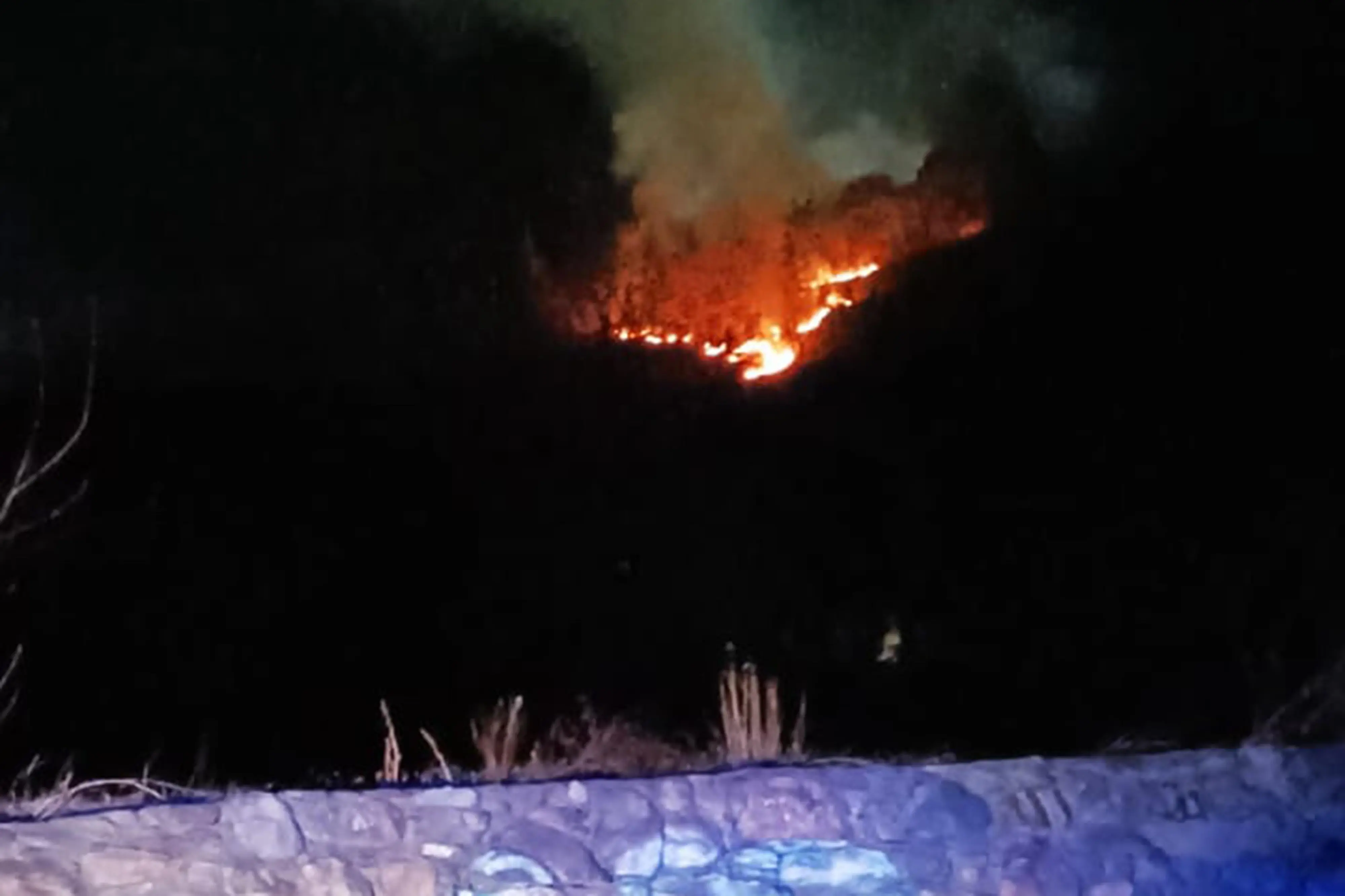 Piromane appicca otto incendi in montagna: in fumo un ettaro di pineta a Teglio