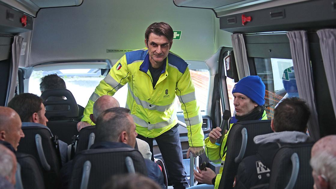 In centinaia sulle navette Anas alla Variante di Tirano per vedere l’avanzamento dei lavori