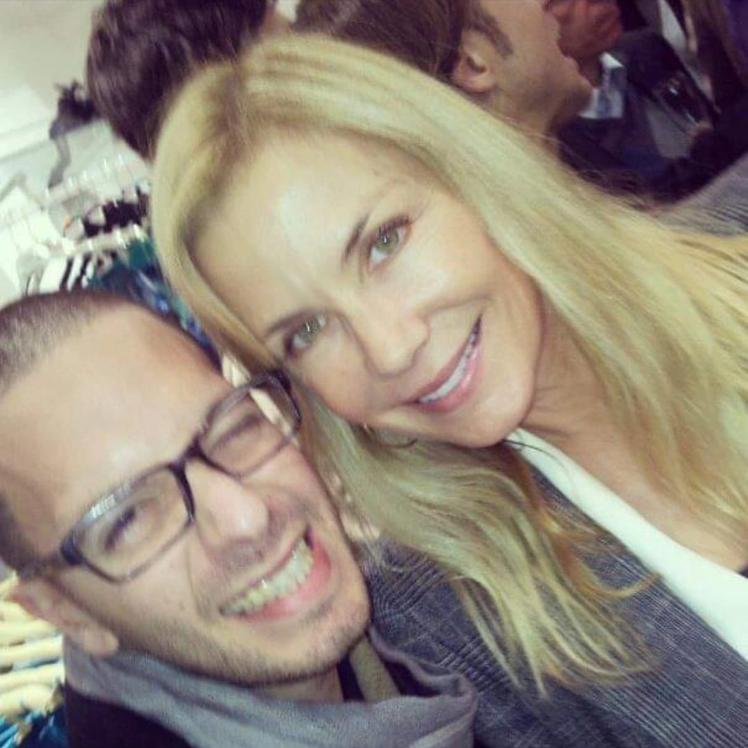 Angelo con Katherine Kelly Lang (la mitica Brooke)