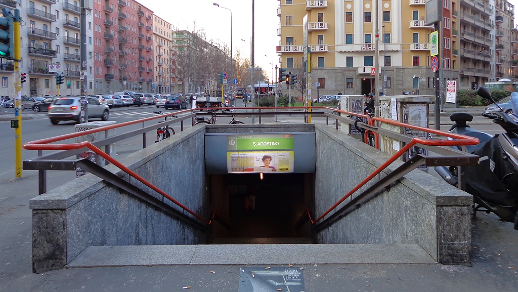 La fermata Sant'Agostino di Milano