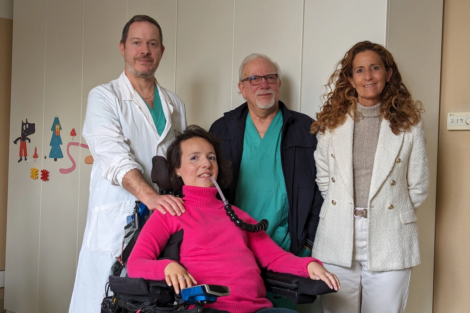 Da sinistra Gabriele Canzi, Vincenzo Molene, Valeria Sansone e Paola Tricomi