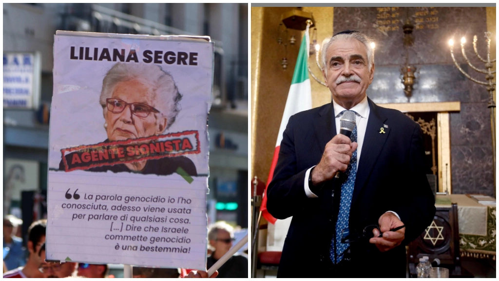 Walker Meghnagi, presidente della comunità ebraica di Milano, commenta i manifesti comparsi durante la manifestazione in sostegno della Palestina