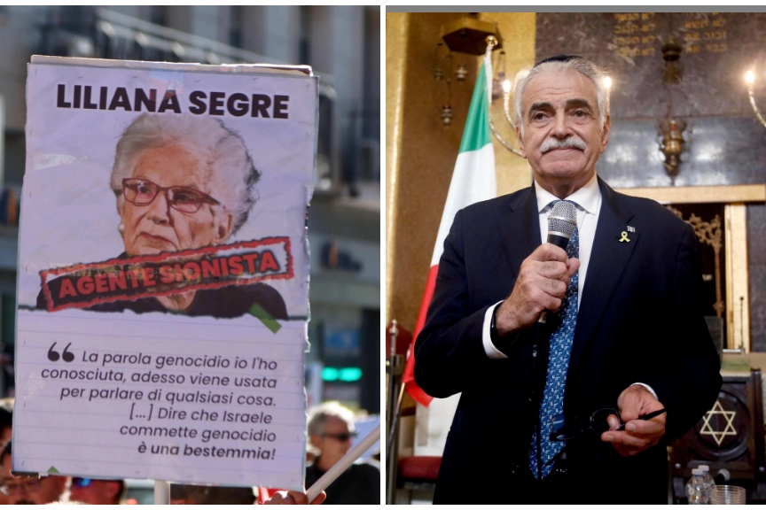 Walker Meghnagi, presidente della comunità ebraica di Milano, commenta i manifesti comparsi durante la manifestazione in sostegno della Palestina