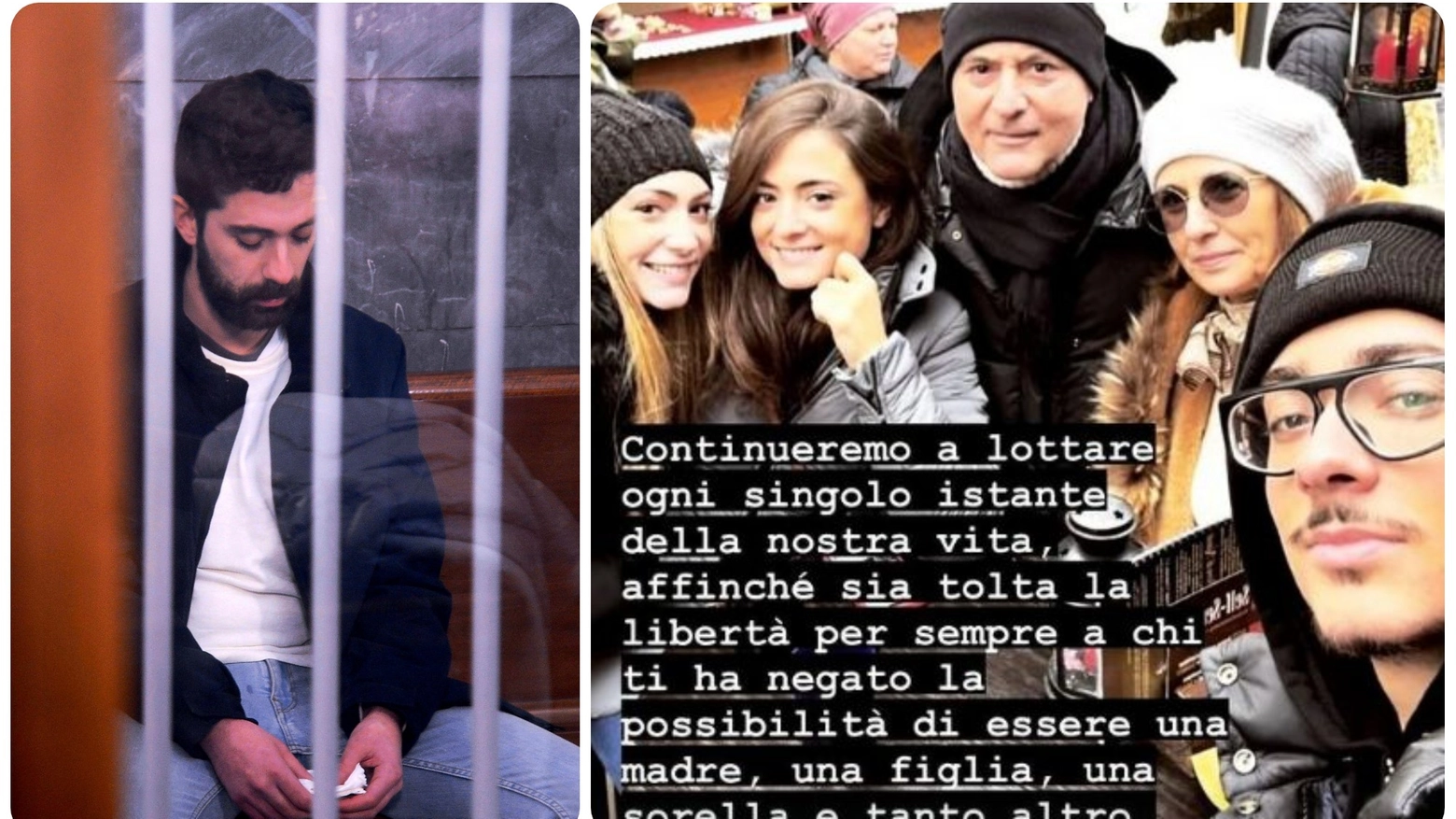 Alessandro Impagnatiello e Giulia insieme alla sua famiglia (post isntagram)