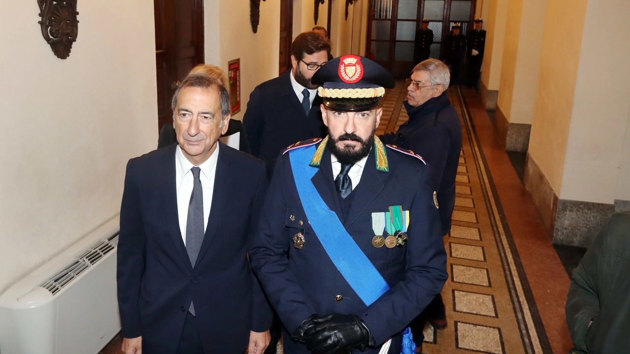 Il sindaco Sala col neo comandante della Polizia Locale Mirabelli