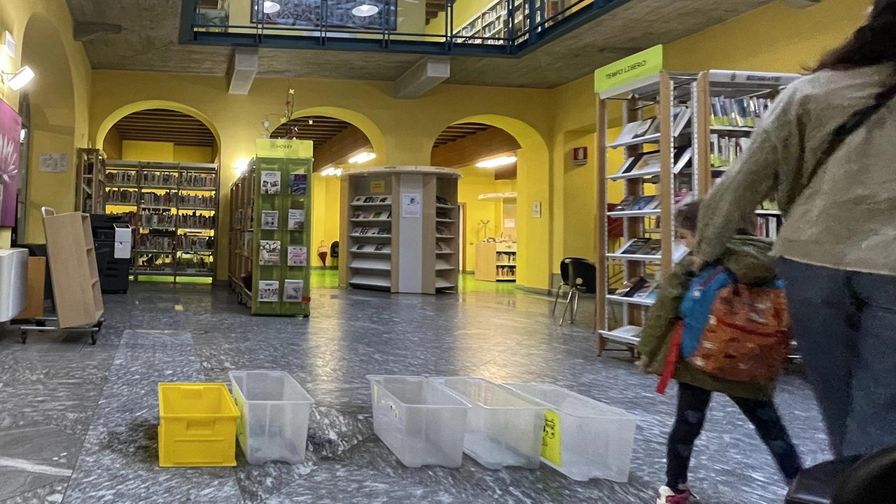 I secchi nella sala della biblioteca