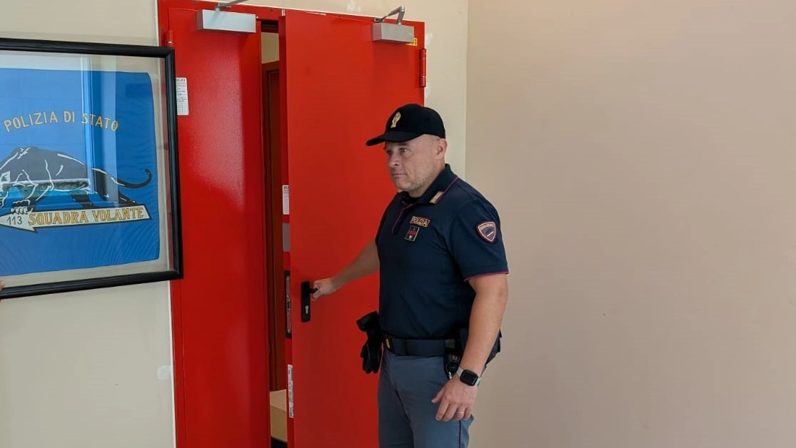 Il posto di polizia all'ospedale di San Fermo