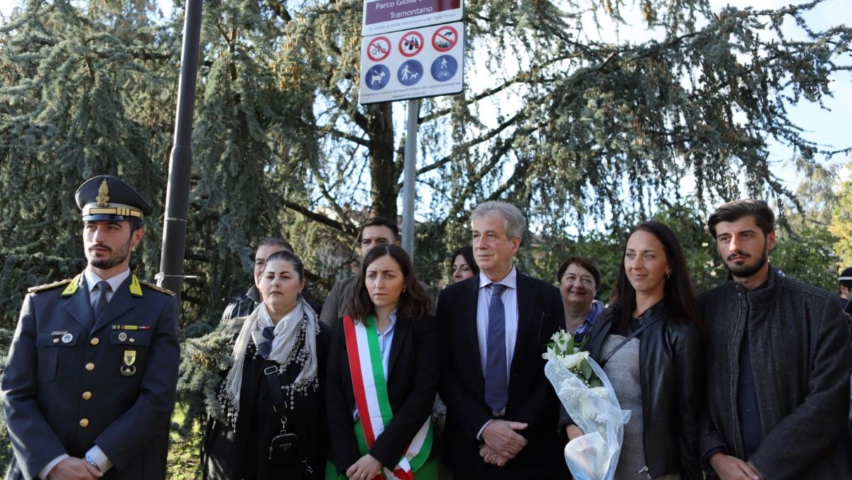 L'intitolazione del parco a Giulia Tramontano e al piccolo Thiago